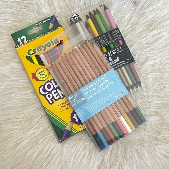 3 Pack Of Pencils Crayola Artist’s Loft NPW - Picture 1 of 5